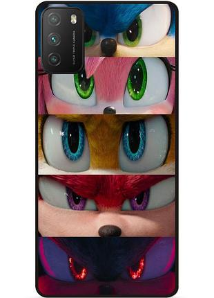 Силіконовий бампер чохол для xiaomi poco m3 з малюнком соник sonik