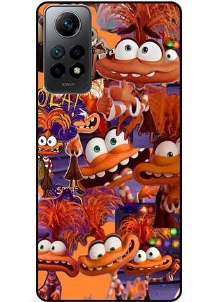 Чехол силиконовый бампер для xiaomi redmi note 11 pro с рисунком головоломка тревожность