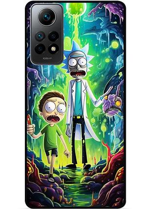 Силіконовий чохол бампер для xiaomi redmi note 11 з малюнком рік і морті rick and morty