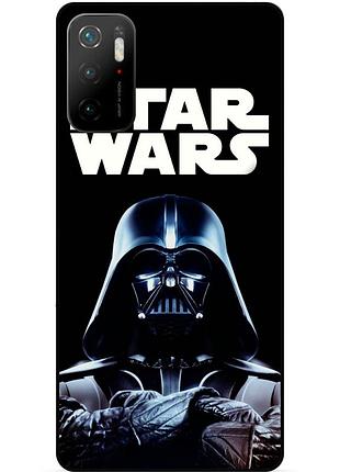 Силіконовий бампер чохол для xiaomi poco m3 pro з малюнком star wars зоряні війни дарт вейдер