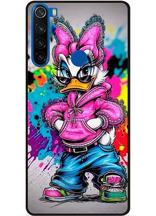Чехол силиконовый бампер для xiaomi redmi note 8 с рисунком daisy duck disney дейзи дак