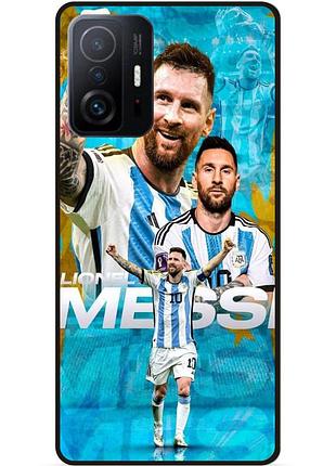 Силіконовий чохол бампер для xiaomi 11t з малюнком messi мессі