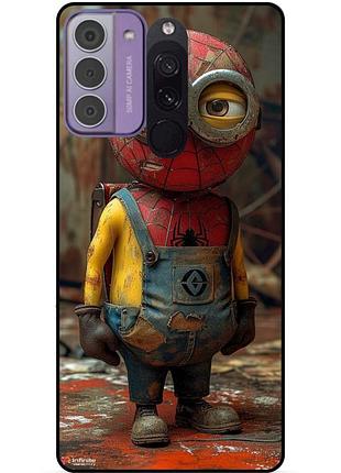 Чехол силиконовый бампер для xiaomi redmi 8 с рисунком миньон marvel человек паук