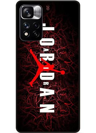 Силіконовий чохол бампер для xiaomi redmi note 11 pro plus 5g з малюнком air jordan