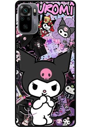 Силіконовий бампер чохол для xiaomi redmi note 10 з малюнком kuromi куроми