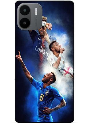 Силиконовый бампер чехол для xiaomi redmi a2 с рисунком неймар neymar