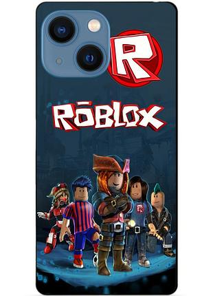 Силиконовый бампер чехол для iphone 13 с рисунком roblox роблокс