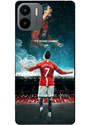 Силиконовый бампер чехол для xiaomi redmi a2 с рисунком роналдо мю ronaldo