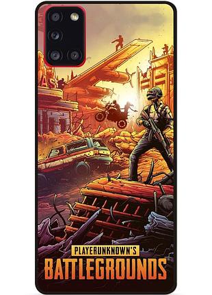 Силиконовый чехол бампер для samsung a03s puвg пабг
