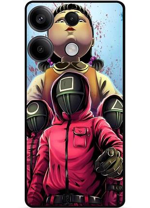 Силіконовий чохол бампер для infinix smart 7 hd з малюнком гра в кальмара