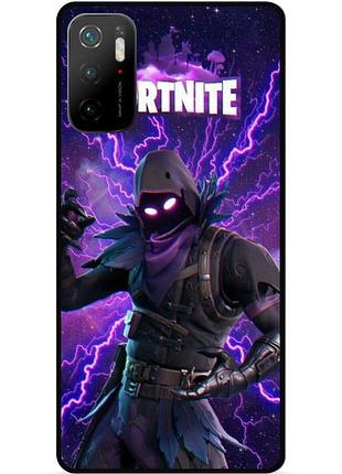 Силіконовий чохол бампер для xiaomi poco m3 pro з картинкою fortnite фортнайт