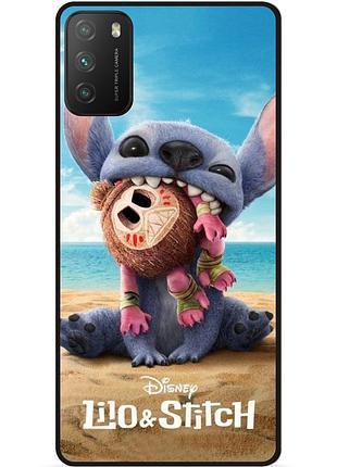 Силиконовый чехол бампер для xiaomi poco m3 лило и стич stitch