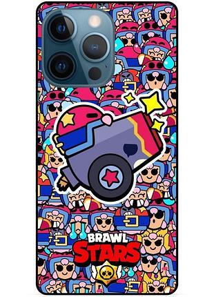 Силіконовий чохол стикери бравл старс brawl stars для xiaomi samsung motorola iphone zte oppo realme nokia бонні