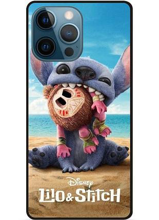 Силиконовый чехол бампер для iphone 15 pro лило и стич stitch