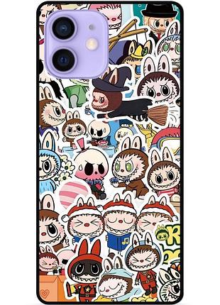 Силіконовий бампер чохол для iphone 11 з малюнком лабубу labubu