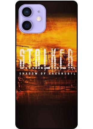 Силіконовий бампер чохол для iphone 12 mini з малюнком stalker сталкер