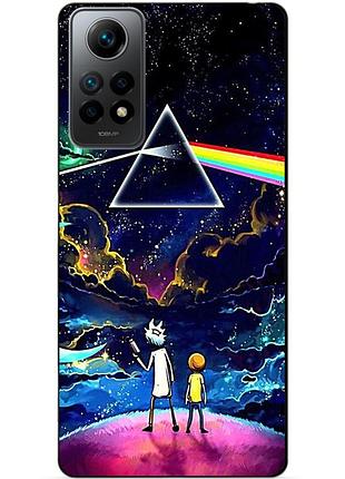 Силиконовый бампер чехол для xiaomi poco x4 pro 5g с рисунком рик и морти rick and morty
