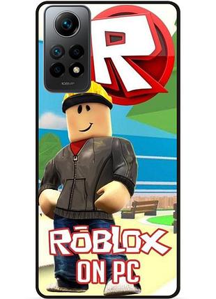 Силиконовый чехол для xiaomi redmi note 11 pro с картинкой роблокс roblox