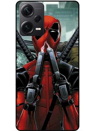 Силіконовий бампер чохол для xiaomi redmi note 12 pro plus з малюнком deadpool дедпул