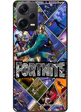 Силіконовий чохол бампер для xiaomi redmi note 12 pro 5g з картинкою фортнайт fortnite