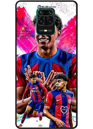 Силіконовий чохол бампер для xiaomi redmi note 9 pro з малюнком lamine yamal ламин ямаль