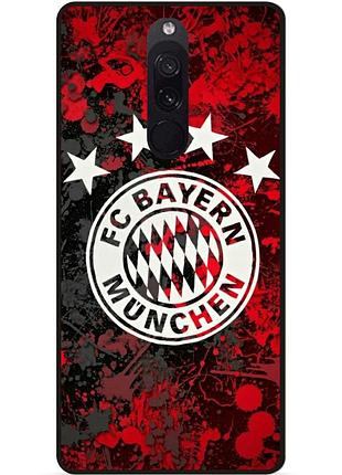 Чехол силиконовый бампер для xiaomi redmi 8 с рисунком bayern бавария мюнхен