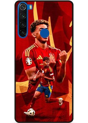 Силіконовий чохол бампер для xiaomi redmi note 8 з малюнком lamine yamal ламин ямаль