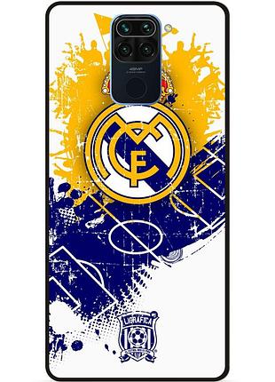 Силіконовий чохол бампер для xiaomi redmi note 9 з малюнком реал мадрид real madrid