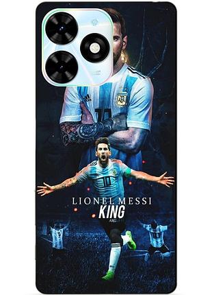 Чехол силиконовый бампер для infinix smart 8 (x6525) с рисунком messi аргентина месси