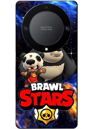 Силіконовий бампер чохол для huawei honor magic 6 lite з героєм космічний бравл нитка ведмедик