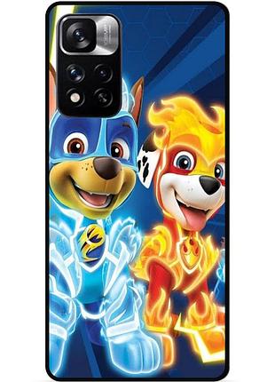 Силіконовий чохол бампер для xiaomi redmi note 11 pro plus 5g з малюнком щенячий патруль