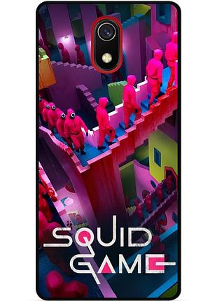 Чехол силиконовый для samsung j3 j330 с рисунком игра в кальмара