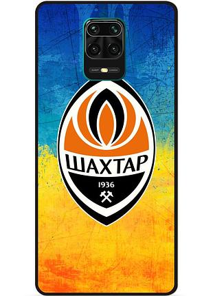 Силиконовый чехол бампер для xiaomi redmi note 9 pro с рисунком шахтер донецк