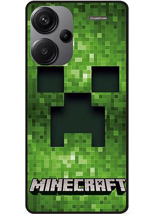Силіконовий чохол бампер для xiaomi redmi note 13 pro plus 5g гра minecraft майнкрафт