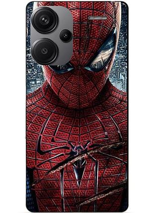Силиконовый бампер чехол для xiaomi redmi note 13 pro plus 5g с картинкой человек паук spider man