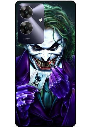 Чехол силиконовый бампер для realme note 60 с рисунком joker джокер