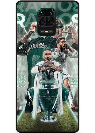 Силіконовий чохол бампер для xiaomi redmi note 9s з малюнком серхио рамос sergio ramos