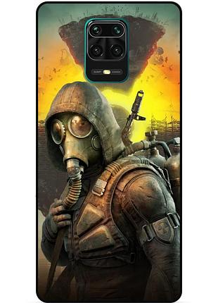 Силіконовий бампер чохол для xiaomi redmi note 9s з малюнком stalker сталкер