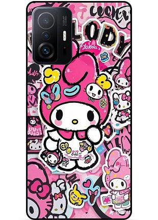 Силіконовий чохол для xiaomi 11t hello kitty куромі kuromi хелло китти