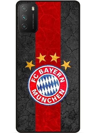 Чехол силиконовый бампер для xiaomi poco m3 с рисунком бавария мюнхен bayern
