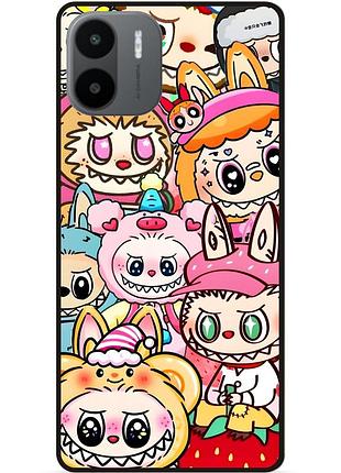 Чехол силиконовый бампер для xiaomi redmi a2 с рисунком labubu лабубу