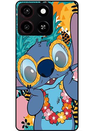 Силіконовий бампер чохол для zte blade a35 з малюнком стіч stitch