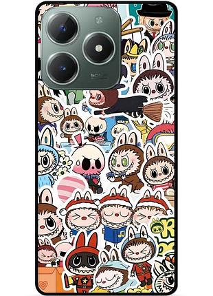 Силиконовый чехол бампер для infinix smart 8 plus (x6526) лабубу labubu