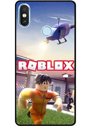 Силиконовый чехол бампер для xiaomi mi a2 lite с рисунком roblox роблокс 3, xiaomi mi a2 lite