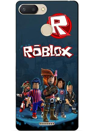 Силіконовий чохол бампер для xiaomi redmi 6 з малюнком roblox роблокс
