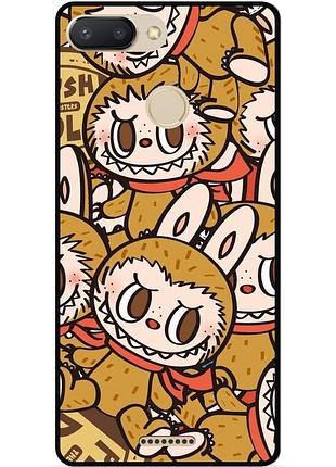 Силіконовий бампер чохол для xiaomi redmi 6 з малюнком лабубу labubu