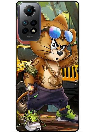 Силіконовий бампер чохол для xiaomi redmi note 12 pro з малюнком том и джерри