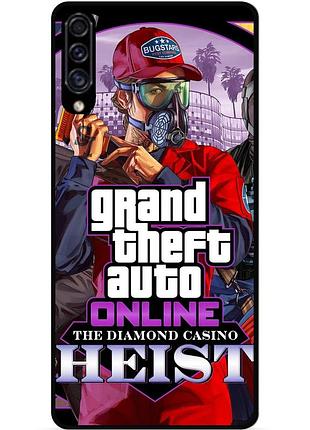 Силиконовый чехол бампер для samsung m20 с картинкой гта gta