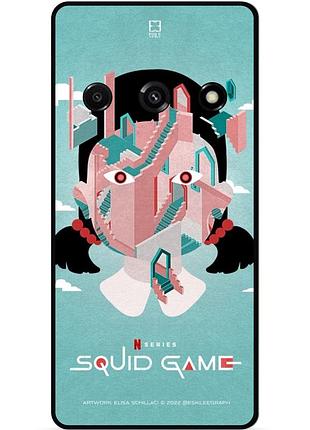 Силиконовый чехол для samsung j3 j320 с рисунком игра в кальмара squid game