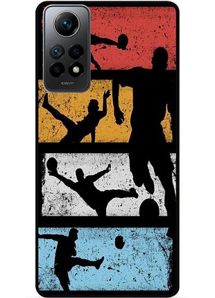 Силіконовий чохол бампер для xiaomi redmi note 12 pro з малюнком футбол мяч